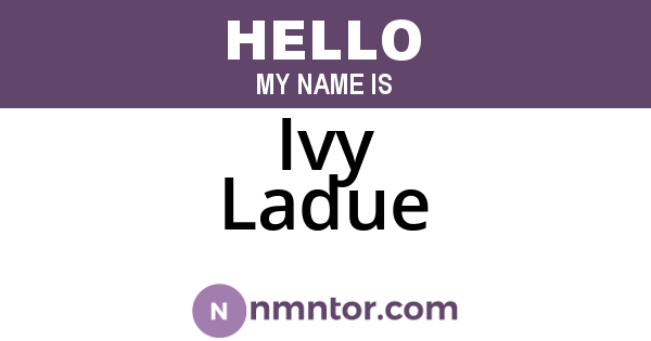 Ivy Ladue