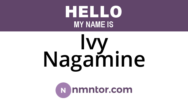 Ivy Nagamine