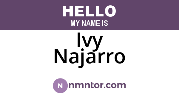 Ivy Najarro