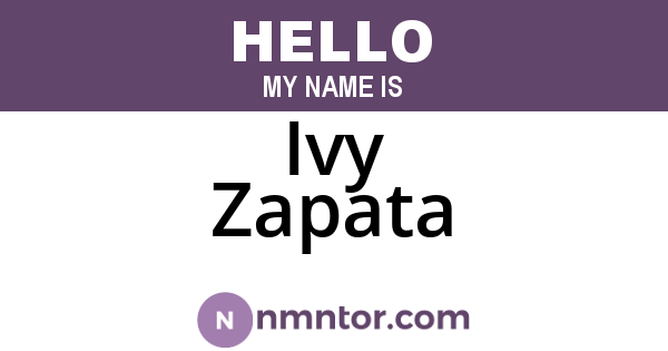 Ivy Zapata