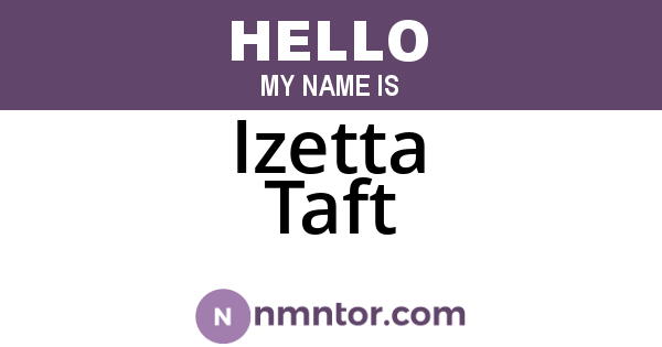 Izetta Taft