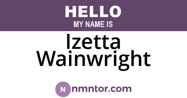 Izetta Wainwright