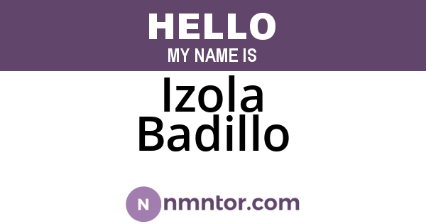 Izola Badillo