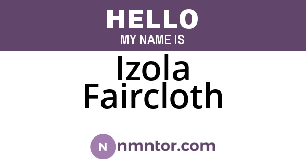 Izola Faircloth