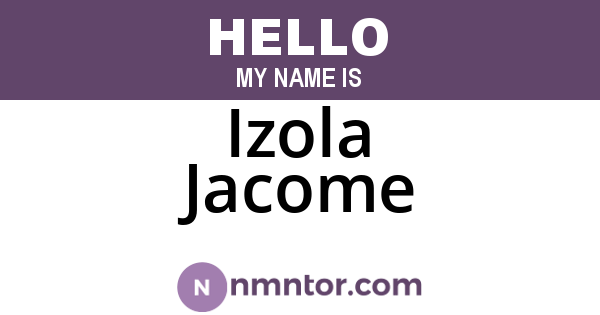 Izola Jacome