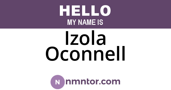 Izola Oconnell