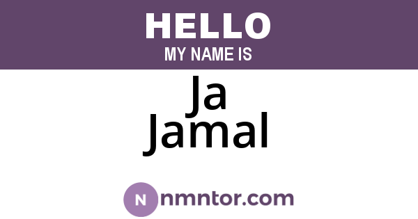 Ja Jamal