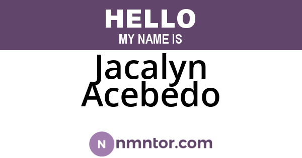 Jacalyn Acebedo