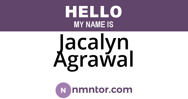 Jacalyn Agrawal