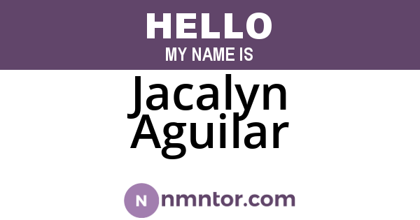 Jacalyn Aguilar