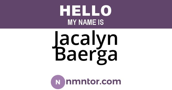Jacalyn Baerga