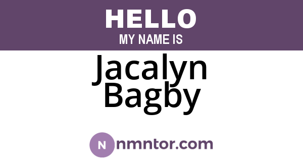 Jacalyn Bagby