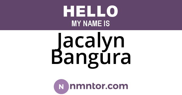 Jacalyn Bangura