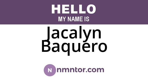 Jacalyn Baquero