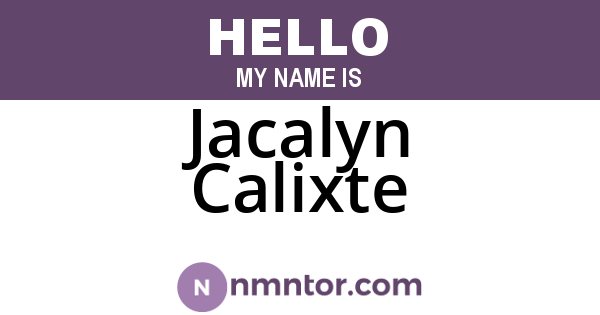 Jacalyn Calixte