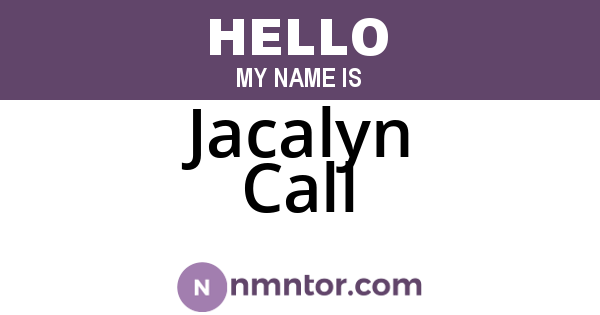 Jacalyn Call