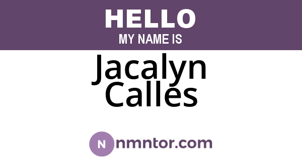 Jacalyn Calles