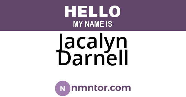 Jacalyn Darnell
