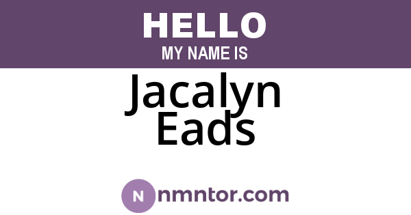 Jacalyn Eads