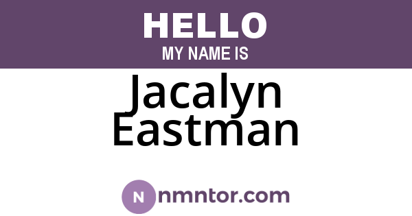 Jacalyn Eastman
