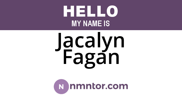 Jacalyn Fagan