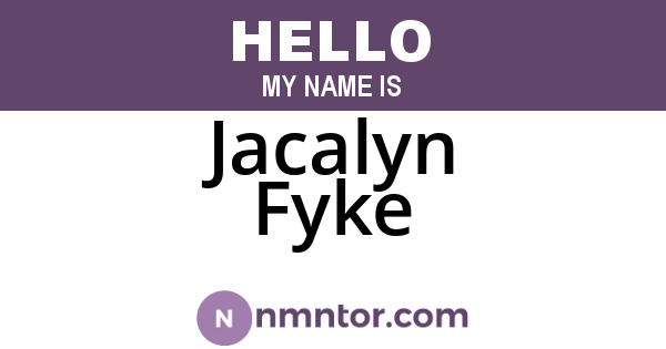 Jacalyn Fyke