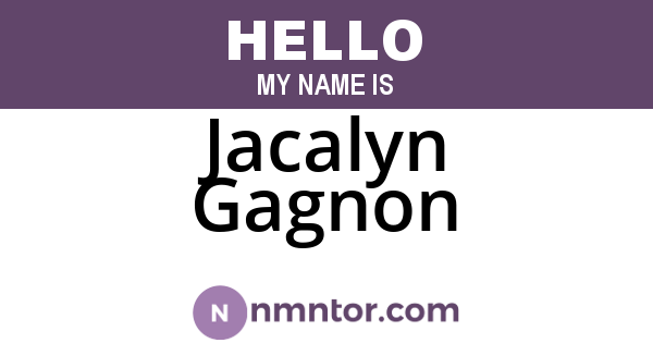 Jacalyn Gagnon
