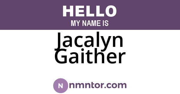 Jacalyn Gaither