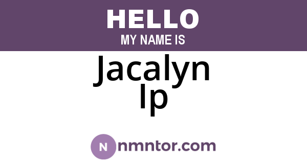 Jacalyn Ip