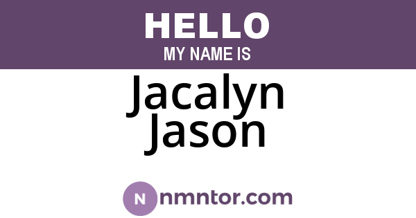 Jacalyn Jason