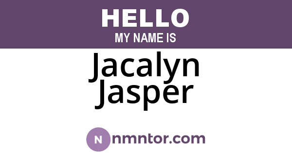 Jacalyn Jasper