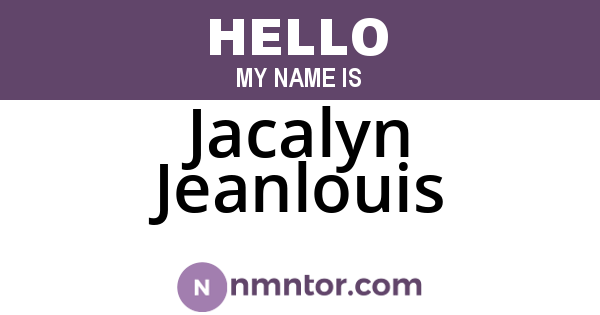 Jacalyn Jeanlouis