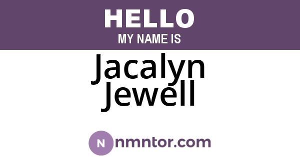 Jacalyn Jewell