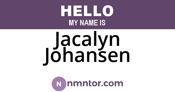 Jacalyn Johansen