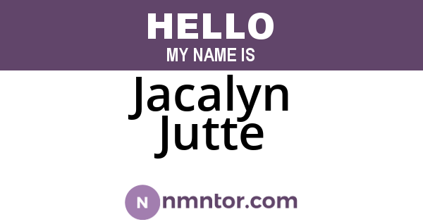 Jacalyn Jutte