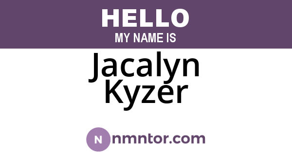 Jacalyn Kyzer