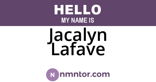 Jacalyn Lafave
