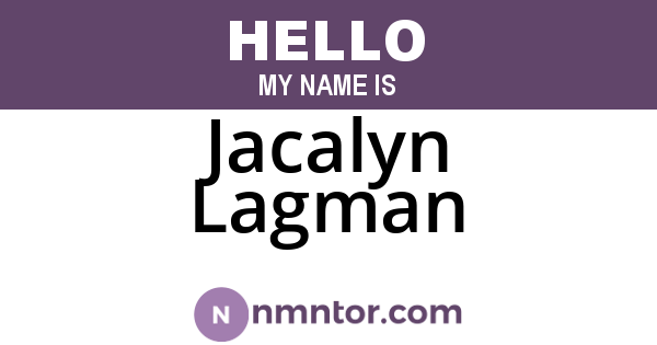 Jacalyn Lagman