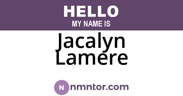 Jacalyn Lamere