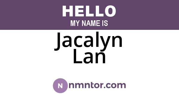 Jacalyn Lan