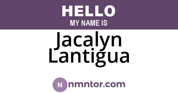 Jacalyn Lantigua