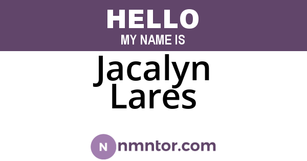 Jacalyn Lares