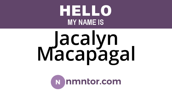 Jacalyn Macapagal