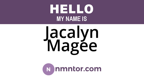 Jacalyn Magee