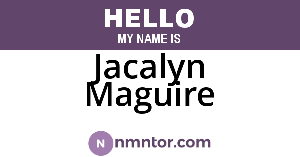 Jacalyn Maguire