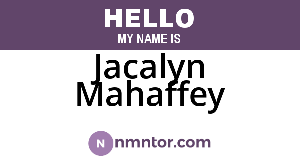 Jacalyn Mahaffey