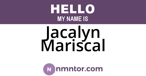 Jacalyn Mariscal