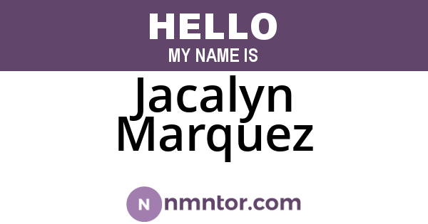 Jacalyn Marquez