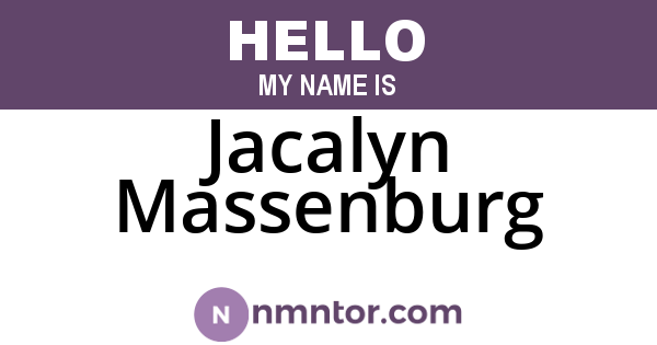 Jacalyn Massenburg