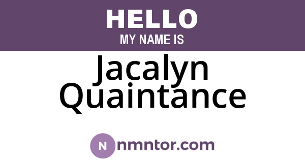 Jacalyn Quaintance